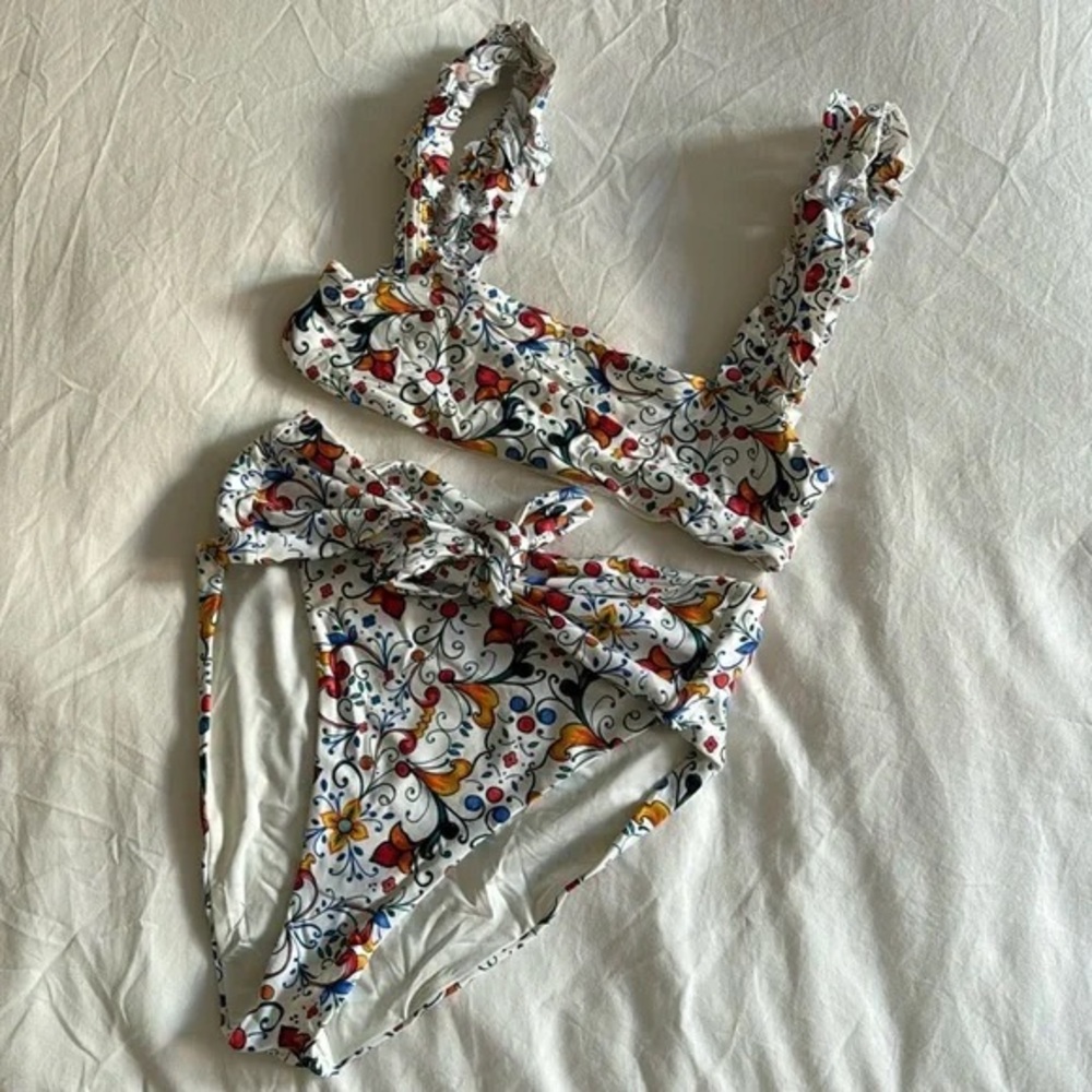 Onia Weworewhat Como Top & Riviera Bottom Delicate Tile Medium Top/ Large Bottom